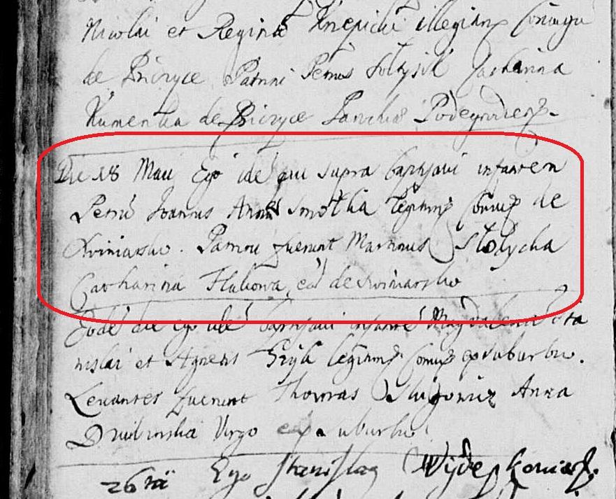 3. piotr smołka księga metrykalna 1672 piotr smołka księga metrykalna 1672